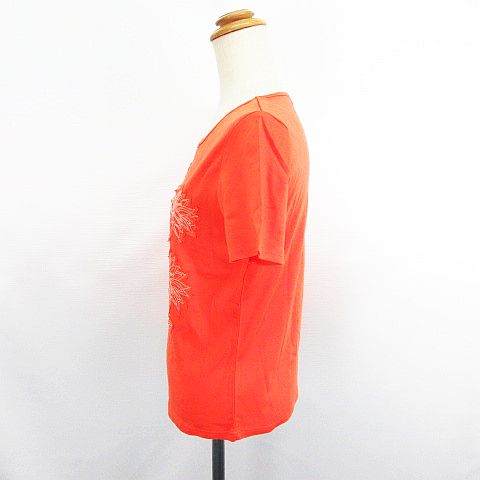 【中古】自由区 オンワード樫山 Tシャツ カットソー 半袖 丸首 レース 刺繍 コットン 40 オレンジ ※EKM レディース 【ベクトル 古着】 250813 auc-vector-20429831 ブランド古着の買取販売ベクトル サンプル画像2