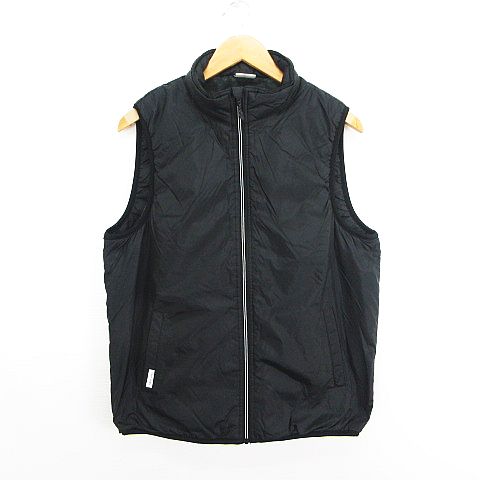 【中古】ファーストダウン FIRST DOWN ジャケット アウター ノースリーブ ベスト ジップアップ 裏起毛 ..