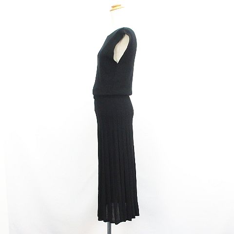 【中古】ロペピクニック ROPE Picnic ニット ワンピース チュニック フレンチスリーブ ロング丈 38 ブラック ※EKM レディース 【ベクトル 古着】 251012 auc-vector-20531673 ブランド古着の買取販売ベクトル サンプル画像2