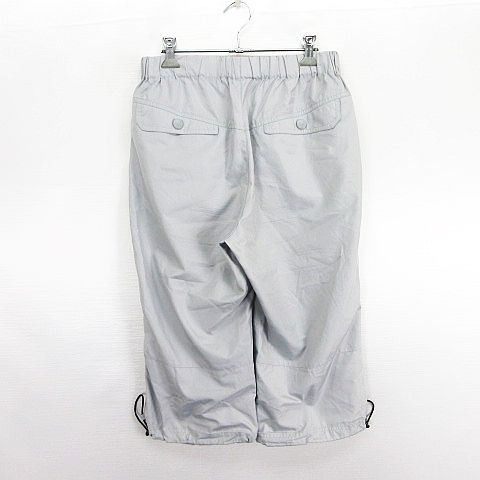 【中古】プーマ PUMA パンツ ボトムス ウィンドパンツ クロップド ロゴ M グレー ...