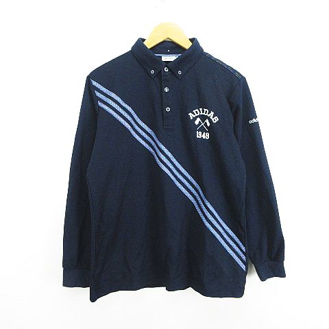 【中古】アディダス adidas テーラーメイド ポロシャツ 長袖 ボタンダウン ライン ロゴ O ネイビー ゴルフウェア ※EKM メンズ 【ベクトル 古着】 260126ブランドアディダス adidas表記サイズO実寸サイズ肩幅：45cm　身幅：54cm　着丈：67cm　袖丈：58cm　　素材【本体】 ポリエステル57% 綿38% 指定外繊維（エクス）5% 【袖口リブ】 綿98% ポリウレタン2%色ネイビー ※照明や撮影環境により、実物と若干お色が違う場合がございます。予めご了承下さい。状態使用感が少なく、かなり状態の良い商品です。 ※あくまでも中古品ですので掲載写真や記載内容をご確認いただき、ご理解の上ご購入ください。 付属品予備ボタン大小 各1商品のお問い合わせの回答を休止しております。＊各商品ページの商品詳細等をご確認の上ご購入ください。【中古】アディダス adidas テーラーメイド ポロシャツ 長袖 ボタンダウン ライン ロゴ O ネイビー ゴルフウェア ※EKM メンズ 【ベクトル 古着】 260126状態ランク　”A”詳細については、下記および「状態ランクについて」ページをご覧ください。未使用・新品の商品ほぼ新品同様の商品使用感が少なく、かなり状態の良い商品使用感はあるが、傷や汚れの少ない商品使用感の他、傷や汚れが見られる商品かなり大きな傷みがある難あり商品※S〜CランクはUSED品となりますので、使用感をご理解の上でご入札下さい。状態ランクについてinformationブランドアディダス adidas表記サイズO実寸サイズ肩幅：45cm　身幅：54cm　着丈：67cm　袖丈：58cm　　素材【本体】 ポリエステル57% 綿38% 指定外繊維（エクス）5% 【袖口リブ】 綿98% ポリウレタン2%色ネイビー ※照明や撮影環境により、実物と若干お色が違う場合がございます。予めご了承下さい。状態使用感が少なく、かなり状態の良い商品です。 ※あくまでも中古品ですので掲載写真や記載内容をご確認いただき、ご理解の上ご購入ください。 付属品予備ボタン大小 各1商品のお問い合わせの回答を休止しております。＊各商品ページの商品詳細等をご確認の上ご購入ください。本商品は一点物です他サイトや店舗にて販売している商品です。多少のお時間差にて欠品になることもございます。予めご了承頂ますようお願い致します。ベクトル・サイズガイドはこちらこの商品と同じブランドの商品を見る