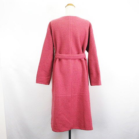 【中古】ミラオーウェン Mila Owen ガウンコート アウター 長袖 ノーカラー ロング丈 エコファー 1 ピンク ※EKM レディース 【ベクトル 古着】 260310 auc-vector-20781406 ブランド古着の買取販売ベクトル サンプル画像3