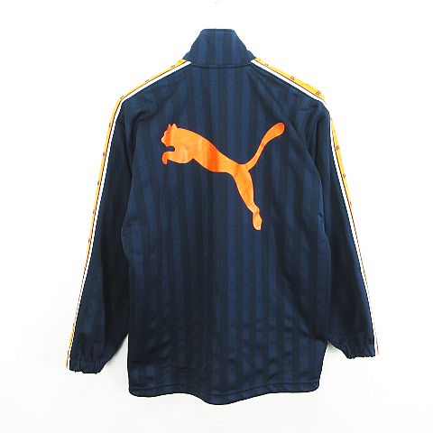 【中古】プーマ PUMA ジャージ ジャケット 長袖 ジップアップ シャドーストライプ ...