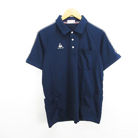 【中古】ルコックスポルティフ le coq sportif ポロシャツ 半袖 ロゴ M ネイビー スポーツウェア ※EKM メンズ 【ベクトル 古着】 260406ブランドルコックスポルティフ le coq sportif表記サイズM実寸サイズ身幅：50cm　着丈：65cm　ゆき丈：41cm　　素材ポリエステル100%色ネイビー ※照明や撮影環境により、実物と若干お色が違う場合がございます。予めご了承下さい。状態使用感が少なく、かなり状態の良い商品です。 ※あくまでも中古品ですので掲載写真や記載内容をご確認いただき、ご理解の上ご購入ください。 付属品予備ボタン×1 商品のお問い合わせの回答を休止しております。＊各商品ページの商品詳細等をご確認の上ご購入ください。【中古】ルコックスポルティフ le coq sportif ポロシャツ 半袖 ロゴ M ネイビー スポーツウェア ※EKM メンズ 【ベクトル 古着】 260406状態ランク　”A”詳細については、下記および「状態ランクについて」ページをご覧ください。未使用・新品の商品ほぼ新品同様の商品使用感が少なく、かなり状態の良い商品使用感はあるが、傷や汚れの少ない商品使用感の他、傷や汚れが見られる商品かなり大きな傷みがある難あり商品※S〜CランクはUSED品となりますので、使用感をご理解の上でご入札下さい。状態ランクについてinformationブランドルコックスポルティフ le coq sportif表記サイズM実寸サイズ身幅：50cm　着丈：65cm　ゆき丈：41cm　　素材ポリエステル100%色ネイビー ※照明や撮影環境により、実物と若干お色が違う場合がございます。予めご了承下さい。状態使用感が少なく、かなり状態の良い商品です。 ※あくまでも中古品ですので掲載写真や記載内容をご確認いただき、ご理解の上ご購入ください。 付属品予備ボタン×1 商品のお問い合わせの回答を休止しております。＊各商品ページの商品詳細等をご確認の上ご購入ください。本商品は一点物です他サイトや店舗にて販売している商品です。多少のお時間差にて欠品になることもございます。予めご了承頂ますようお願い致します。ベクトル・サイズガイドはこちらこの商品と同じブランドの商品を見る
