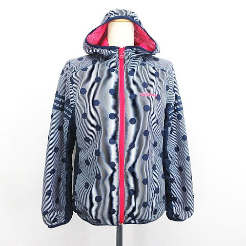 【中古】アディダスネオ adidas neo ジャンパー ブルゾン ウィンドブレーカー 長袖 フード ジップアップ ストライプ ドット ライン ロゴ 裏メッシュ M ネイビー スポーツウェア ※EKM レディース 【ベクトル 古着】 260426ブランドアディダスネオ adidas neo表記サイズM実寸サイズ肩幅：37cm　身幅：50cm　着丈：60cm　袖丈：59cm　　素材【表生地】 ポリエステル100% 【裏生地】 ポリエステル100%色ネイビー ※照明や撮影環境により、実物と若干お色が違う場合がございます。予めご了承下さい。状態この商品には下記のようなダメージがあります。 ・袖口と裾のパイピング部分に細かな毛玉 ・左袖口上にシミ汚れ その他に目立ったダメージはなくまだまだご使用いただける商品です。 ※あくまでも中古品ですので掲載写真や記載内容をご確認いただき、ご理解の上ご購入ください。 商品のお問い合わせの回答を休止しております。＊各商品ページの商品詳細等をご確認の上ご購入ください。【中古】アディダスネオ adidas neo ジャンパー ブルゾン ウィンドブレーカー 長袖 フード ジップアップ ストライプ ドット ライン ロゴ 裏メッシュ M ネイビー スポーツウェア ※EKM レディース 【ベクトル 古着】 260426状態ランク　”AB”詳細については、下記および「状態ランクについて」ページをご覧ください。未使用・新品の商品ほぼ新品同様の商品使用感が少なく、かなり状態の良い商品使用感はあるが、傷や汚れの少ない商品使用感の他、傷や汚れが見られる商品かなり大きな傷みがある難あり商品※S〜CランクはUSED品となりますので、使用感をご理解の上でご入札下さい。状態ランクについてinformationブランドアディダスネオ adidas neo表記サイズM実寸サイズ肩幅：37cm　身幅：50cm　着丈：60cm　袖丈：59cm　　素材【表生地】 ポリエステル100% 【裏生地】 ポリエステル100%色ネイビー ※照明や撮影環境により、実物と若干お色が違う場合がございます。予めご了承下さい。状態この商品には下記のようなダメージがあります。 ・袖口と裾のパイピング部分に細かな毛玉 ・左袖口上にシミ汚れ その他に目立ったダメージはなくまだまだご使用いただける商品です。 ※あくまでも中古品ですので掲載写真や記載内容をご確認いただき、ご理解の上ご購入ください。 商品のお問い合わせの回答を休止しております。＊各商品ページの商品詳細等をご確認の上ご購入ください。本商品は一点物です他サイトや店舗にて販売している商品です。多少のお時間差にて欠品になることもございます。予めご了承頂ますようお願い致します。ベクトル・サイズガイドはこちらこの商品と同じブランドの商品を見る