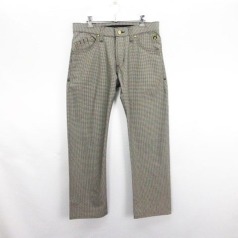 【中古】エドウィン EDWIN GOLF KG503Z パンツ ボトムス ロング丈 千鳥格子 ストレッチ M ブラウン系 ※EKM メンズ 【ベクトル 古着】 260521