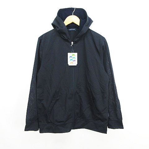 未使用品 アルバトロス ALBATROS パーカー ジャケット 長袖 ジップアップ 吸水速乾 消臭 UV対策 L ネイビー ゴルフウェア ※EKM メンズ  260606