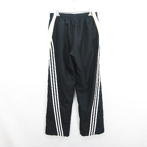 【中古】アディダス adidas ウィンドパンツ ボトムス ロング丈 ライン ロゴ 裏起毛...