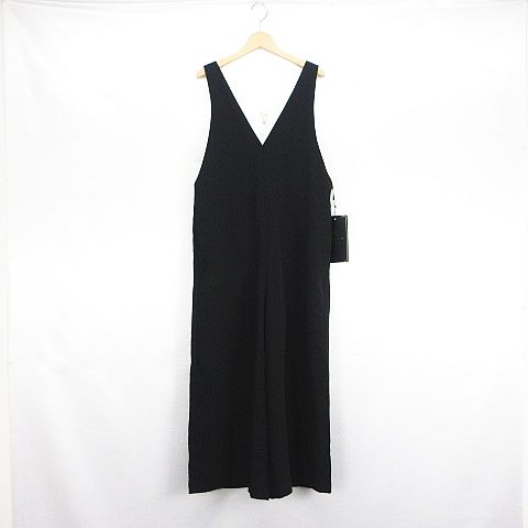 【中古】未使用品 JUNONBOY×しまむら オールインワン サロペット Vネック ロング丈 M ブラック ※EKM レディース 【ベクトル 古着】 260711