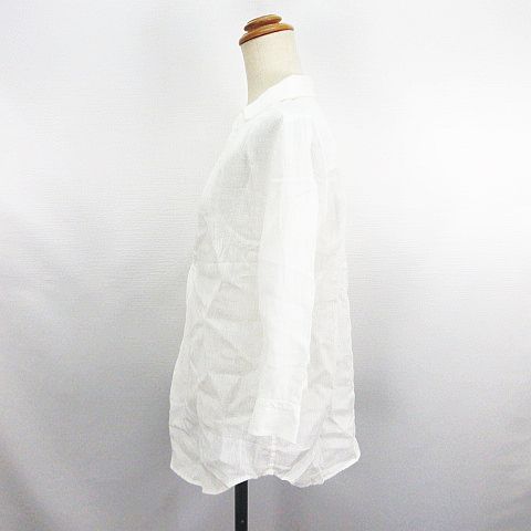 【中古】ロペピクニック ROPE Picnic シャツ チュニック 七分袖 スキッパーカラー フレンチリネン 38 オフホワイト ※EKM レディース 【ベクトル 古着】 260720 auc-vector-21119826 ブランド古着の買取販売ベクトル サンプル画像2