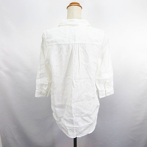 【中古】ロペピクニック ROPE Picnic シャツ チュニック 七分袖 スキッパーカラー フレンチリネン 38 オフホワイト ※EKM レディース 【ベクトル 古着】 260720 auc-vector-21119826 ブランド古着の買取販売ベクトル サンプル画像3