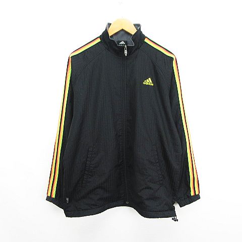 【中古】アディダス adidas ジャケット アウター 長袖 ジップアップ ヘリンボーン ライン ロゴ 裏メッシュ 裏起毛 L ブラック スポーツウェア ※EKM メンズ 【ベクトル 古着】 260720ブランドアディダス adidas表記サイズL実寸サイズ身幅：60cm　着丈：72.5cm　ゆき丈：85cm　　素材【表生地】 ポリエステル100% 【裏生地】 ポリエステル100%色ブラック ※照明や撮影環境により、実物と若干お色が違う場合がございます。予めご了承下さい。仕様裾ドローコード入り状態若干の使用感がありますが、その他に目立ったダメージはなく、問題なくご使用いただける商品です。 ※あくまでも中古品ですので掲載写真や記載内容をご確認いただき、ご理解の上ご購入ください。 商品のお問い合わせの回答を休止しております。＊各商品ページの商品詳細等をご確認の上ご購入ください。【中古】アディダス adidas ジャケット アウター 長袖 ジップアップ ヘリンボーン ライン ロゴ 裏メッシュ 裏起毛 L ブラック スポーツウェア ※EKM メンズ 【ベクトル 古着】 260720状態ランク　”AB”詳細については、下記および「状態ランクについて」ページをご覧ください。未使用・新品の商品ほぼ新品同様の商品使用感が少なく、かなり状態の良い商品使用感はあるが、傷や汚れの少ない商品使用感の他、傷や汚れが見られる商品かなり大きな傷みがある難あり商品※S〜CランクはUSED品となりますので、使用感をご理解の上でご入札下さい。状態ランクについてinformationブランドアディダス adidas表記サイズL実寸サイズ身幅：60cm　着丈：72.5cm　ゆき丈：85cm　　素材【表生地】 ポリエステル100% 【裏生地】 ポリエステル100%色ブラック ※照明や撮影環境により、実物と若干お色が違う場合がございます。予めご了承下さい。仕様裾ドローコード入り状態若干の使用感がありますが、その他に目立ったダメージはなく、問題なくご使用いただける商品です。 ※あくまでも中古品ですので掲載写真や記載内容をご確認いただき、ご理解の上ご購入ください。 商品のお問い合わせの回答を休止しております。＊各商品ページの商品詳細等をご確認の上ご購入ください。本商品は一点物です他サイトや店舗にて販売している商品です。多少のお時間差にて欠品になることもございます。予めご了承頂ますようお願い致します。ベクトル・サイズガイドはこちらこの商品と同じブランドの商品を見る