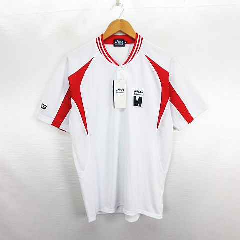 【中古】未使用品 アシックス asics ゲームシャツ 半袖 2つボタン ロゴ サンプル品 O ホワイト×レッド ベースボールウェア ※EKM メンズ 【ベクトル 古着】 260804ブランドアシックス asics表記サイズM 胸囲 89〜95 身長 167〜173実寸サイズ身幅：51cm　着丈：69cm　ゆき丈：46cm　　素材ポリエステル100%色ホワイト×レッド ※照明や撮影環境により、実物と若干お色が違う場合がございます。予めご了承下さい。状態タグ付きの未使用品です。 ※未使用品・新品同様の商品ではございますが、一度は一般の方の手に渡り、個人で保管されていた商品です。 また、保管・陳列時の薄いスレなど微細な状態変化が見られる場合がございます。ご理解の上ご購入ください。 備考サイズサンプル品です。商品のお問い合わせの回答を休止しております。＊各商品ページの商品詳細等をご確認の上ご購入ください。【中古】未使用品 アシックス asics ゲームシャツ 半袖 2つボタン ロゴ サンプル品 O ホワイト×レッド ベースボールウェア ※EKM メンズ 【ベクトル 古着】 260804状態ランク　”S”詳細については、下記および「状態ランクについて」ページをご覧ください。未使用・新品の商品ほぼ新品同様の商品使用感が少なく、かなり状態の良い商品使用感はあるが、傷や汚れの少ない商品使用感の他、傷や汚れが見られる商品かなり大きな傷みがある難あり商品※S〜CランクはUSED品となりますので、使用感をご理解の上でご入札下さい。状態ランクについてinformationブランドアシックス asics表記サイズM 胸囲 89〜95 身長 167〜173実寸サイズ身幅：51cm　着丈：69cm　ゆき丈：46cm　　素材ポリエステル100%色ホワイト×レッド ※照明や撮影環境により、実物と若干お色が違う場合がございます。予めご了承下さい。状態タグ付きの未使用品です。 ※未使用品・新品同様の商品ではございますが、一度は一般の方の手に渡り、個人で保管されていた商品です。 また、保管・陳列時の薄いスレなど微細な状態変化が見られる場合がございます。ご理解の上ご購入ください。 備考サイズサンプル品です。商品のお問い合わせの回答を休止しております。＊各商品ページの商品詳細等をご確認の上ご購入ください。本商品は一点物です他サイトや店舗にて販売している商品です。多少のお時間差にて欠品になることもございます。予めご了承頂ますようお願い致します。ベクトル・サイズガイドはこちらこの商品と同じブランドの商品を見る