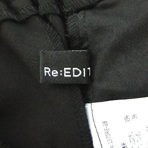 【中古】リエディ Re:EDIT パンツ ボトムス スラックス センタープレス ストレッチ SC ブラック ※EKM レディース 【ベクトル 古着】 260915 auc-vector-21264672 ブランド古着の買取販売ベクトル サンプル画像3