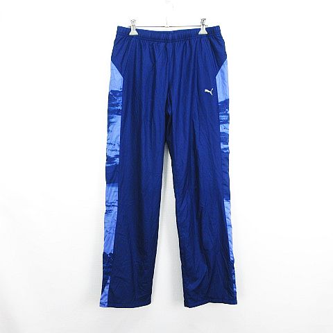 【中古】プーマ PUMA パンツ ボトムス ウィンドブレーカー ロング丈 裏トリコット...