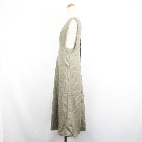 【中古】ロペピクニック ROPE Picnic ジャンパースカート ワンピース ロング丈 千鳥格子 バックボタン 38 ブラウン系 ※EKM レディース 【ベクトル 古着】 260927 auc-vector-21296543 ブランド古着の買取販売ベクトル サンプル画像2