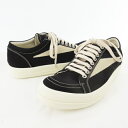 【中古】未使用品 ダークシャドウ DRKSHDW rick owens リックオウエンス 24SS スニーカー ヴィンテージ ローカット vintage sneaks DU01D1803 ブラック 41 約26cm 付属品あり メンズ 【ベクトル 古着】 240416