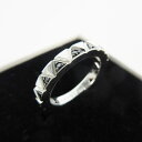 【中古】未使用品 GARDEL ガーデル 現行 リング 指輪 LOVE BRIER RING GDR-002 ブラックダイヤ シルバー925 17号 アクセサリー メンズ 【ベクトル 古着】 250202