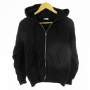 【中古】チャンピオン CHAMPION REVERSE WEAVE リバースウィーブ ジップアップ パーカー スウェット C3-L102 黒 ブラック M メンズ レディース 【ベクトル 古着】 250226(4)