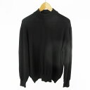 【中古】ランバン LANVIN CLASSIQUE ニット セーター モックネック ハイネック 黒 ブラック ウール L ヴィンテージ オールド トップス メンズ 【ベクトル 古着】 250715