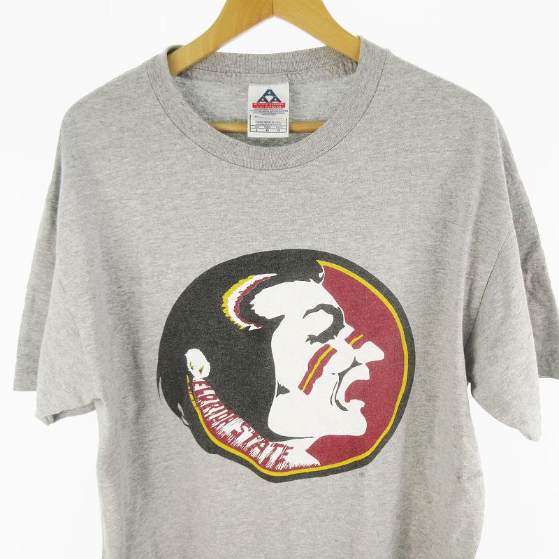 【中古】USA製 ALSTYLE APPAREL and ACTIVEWEAR Tシャツ 半袖 フロリダステイト グレー L 90’S 00’S ヴィンテージ オールド メンズ 【ベクトル 古着】 251005