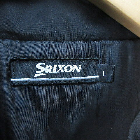 【中古】スリクソン SRIXON 中綿 ジャケット ブルゾン ジップアップ ロゴ 刺繍 ラ...