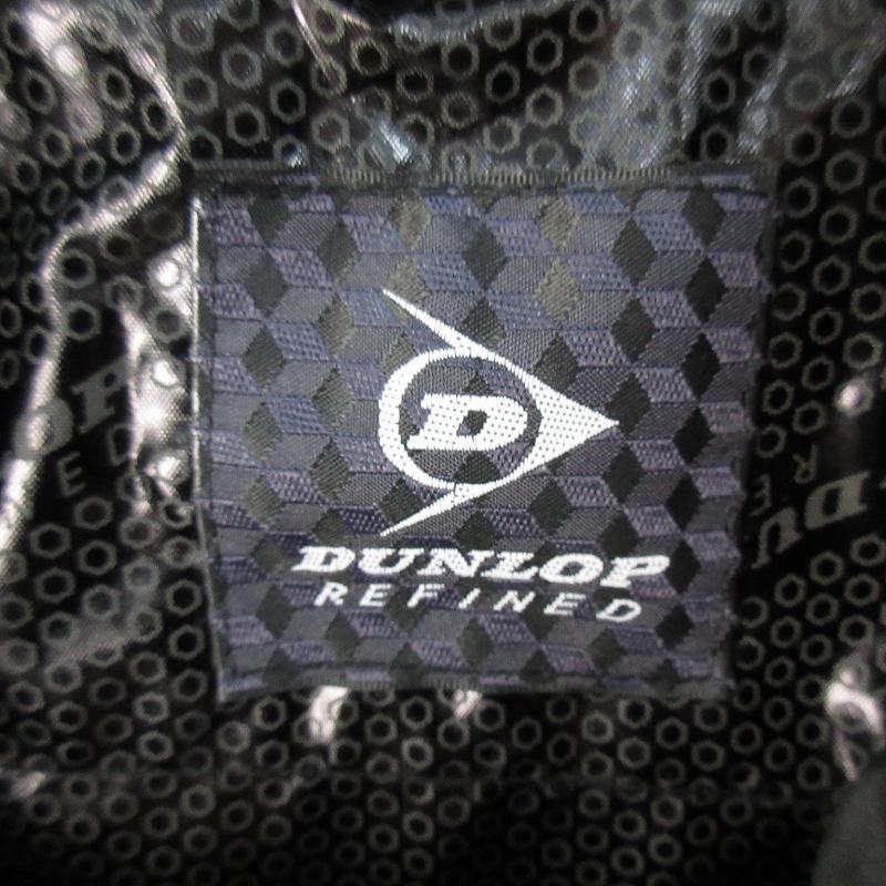 【中古】ダンロップ DUNLOP REFINED M 中綿 ベスト フェイクダウン ロゴ 刺繍 ブラ...