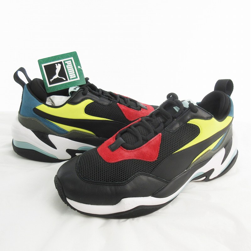 未使用品 プーマ PUMA US10 28cm THUNDER SPECTRA BLACK WHITE プーマ サンダースペクトラ ブラック 367516-01 ダッドスニーカー ダッドシューズ 緑 黄 メンズ 260602