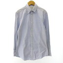 【中古】ブルネロクチネリ BRUNELLO CUCINELLI SLIM FIT BDシャツ ワイシャツ ボタンダウン 長袖 ライトブルー XS メンズ 【ベクトル 古着】 231117