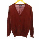 【中古】ナノユニバース nano universe カシミヤブレンド Vネックカーディガン ニット セーター 薄手 ウール混 ボルドー M ■GY31 0123 メンズ 【ベクトル 古着】 250123