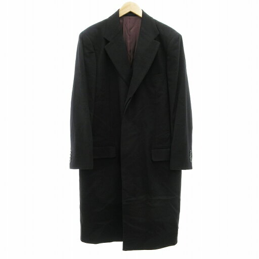 【中古】ピアチェンツァ PIACENZA 美品 チェスターコート カシミヤ ロング丈 黒 ブラック /UO ●ECO メンズ 【ベクトル 古着】 241228 【中古】ピアチェンツァ PIACENZA 美品 チェスターコート カシミヤ ロング丈 黒 ブラック /UO ●ECO メンズ 【ベクトル 古着】 241228