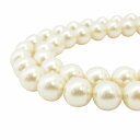 【中古】美品 フェイクパール 2連 ネックレス アクセサリー 白 ホワイト系 0428 ■GY09 レディース 【ベクトル 古着】 250428(4)