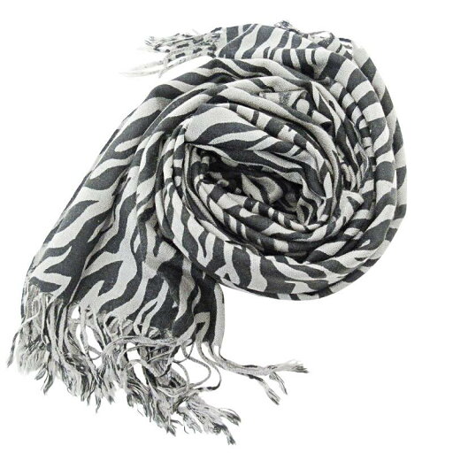 【中古】PASHMINA パシュミナ カシシル マフラー ストール ゼブラ柄 アニマル柄 グレー 黒 0529 レディース 【ベクトル 古着】 250529 【中古】PASHMINA パシュミナ カシシル マフラー ストール ゼブラ柄 アニマル柄 グレー 黒 0529 レディース 【ベクトル 古着】 250529
