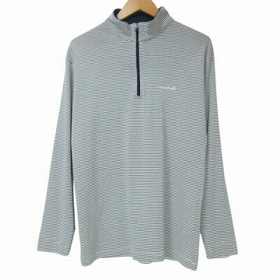 【中古】モンベル Montbell WIC.ボーダーロングスリーブジップシャツ 1104820 アウトドアウェア Tシャツ 長袖 ハイネック ウイックロン ロゴ刺? ネイビー ホワイト X メンズ 【ベクトル 古着】 250526 【中古】モンベル Montbell WIC.ボーダーロングスリーブジップシャツ 1104820 アウトドアウェア Tシャツ 長袖 ハイネック ウイックロン ロゴ刺? ネイビー ホワイト X メンズ 【ベクトル 古着】 250526
