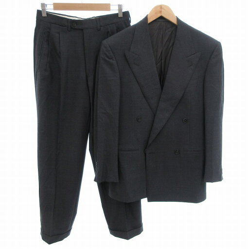 【中古】エルメネジルドゼニア Ermenegildo Zegna スーツ セットアップ フォーマル テーラードジャケット スラックス パンツ 1B ダブル 2タック 44 グレー /OU ●ECO メンズ 【ベクトル 古着】 250711 【中古】エルメネジルドゼニア Ermenegildo Zegna スーツ セットアップ フォーマル テーラードジャケット スラックス パンツ 1B ダブル 2タック 44 グレー /OU ●ECO メンズ 【ベクトル 古着】 250711