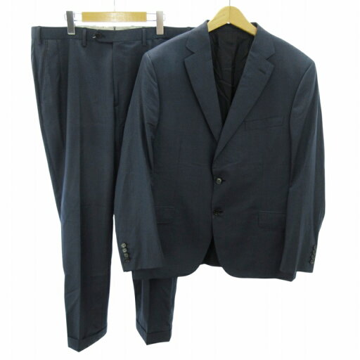 【中古】ブリオーニ BRIONI ビジネススーツ セットアップ テーラードジャケット パンツ 総裏 2B ウール シルク混 54C 紺 ネイビー 0704 ●ECO メンズ 【ベクトル 古着】 250704 【中古】ブリオーニ BRIONI ビジネススーツ セットアップ テーラードジャケット パンツ 総裏 2B ウール シルク混 54C 紺 ネイビー 0704 ●ECO メンズ 【ベクトル 古着】 250704