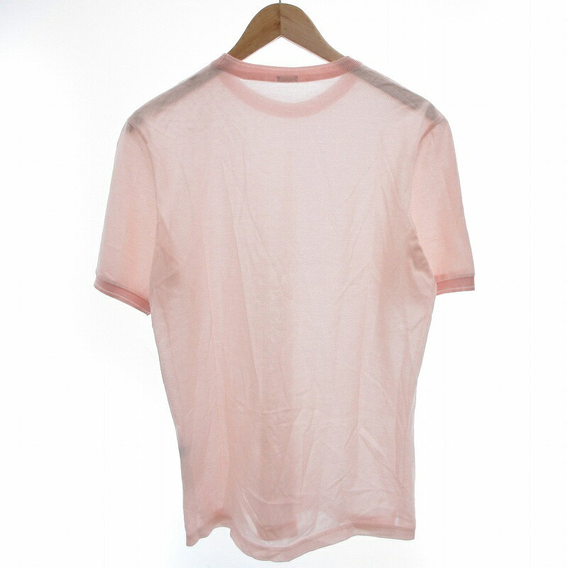 【中古】マーロ malo コットンニット セーター Tシャツ 半袖 52 ピンク /OU ●ECO メンズ 【ベクトル 古着】 250711