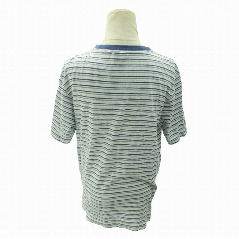 【中古】カステルバジャック CASTELBAJAC Tシャツ ゴルフウェア ボーダー ロゴ 刺...
