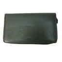 【中古】ファイロファックス filoFAX 美品 システム手帳 長財布 ラウンドファスナー レザー 黒 ブラック 0806 ●ECO メンズ 【ベクトル 古着】 250806