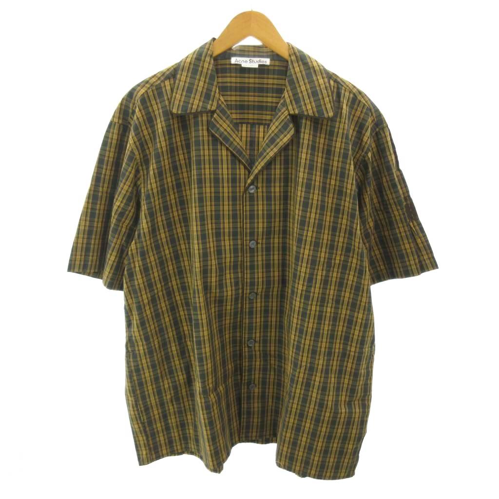 Acne Studios アクネストゥディオズ SILVIO TECH SHIRT 比翼フロント レーヨンシャツ 44 Dark Navy 長袖 トップス【中古】【Acne Studios】 楽天市場】acne studios シャツ（素材（生地・毛糸）レーヨン