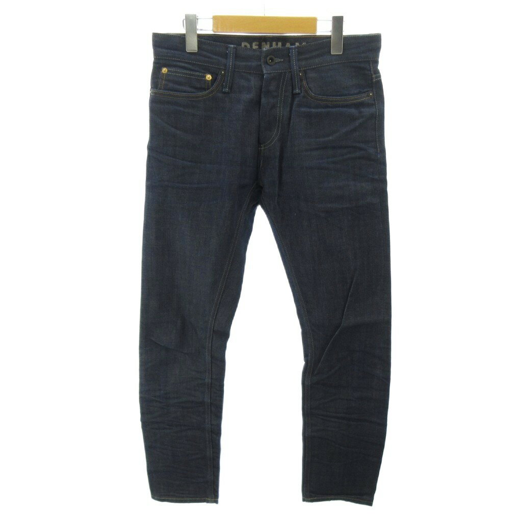 [Used] Denham Razzor Slim Fit Denim Jeans, Slim Fit, Button Fly, W30 L30, Indigo Blue, 0427, Men's [Vector Used Clothing] 260427