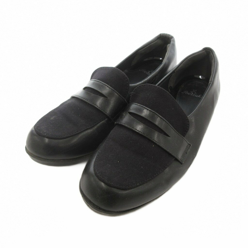【中古】アシックス asics footsuki フットスキ ローファー ウォーキングシューズ 23.0 黒 ブラック /SJ レディース 【ベクトル 古着】 260612
