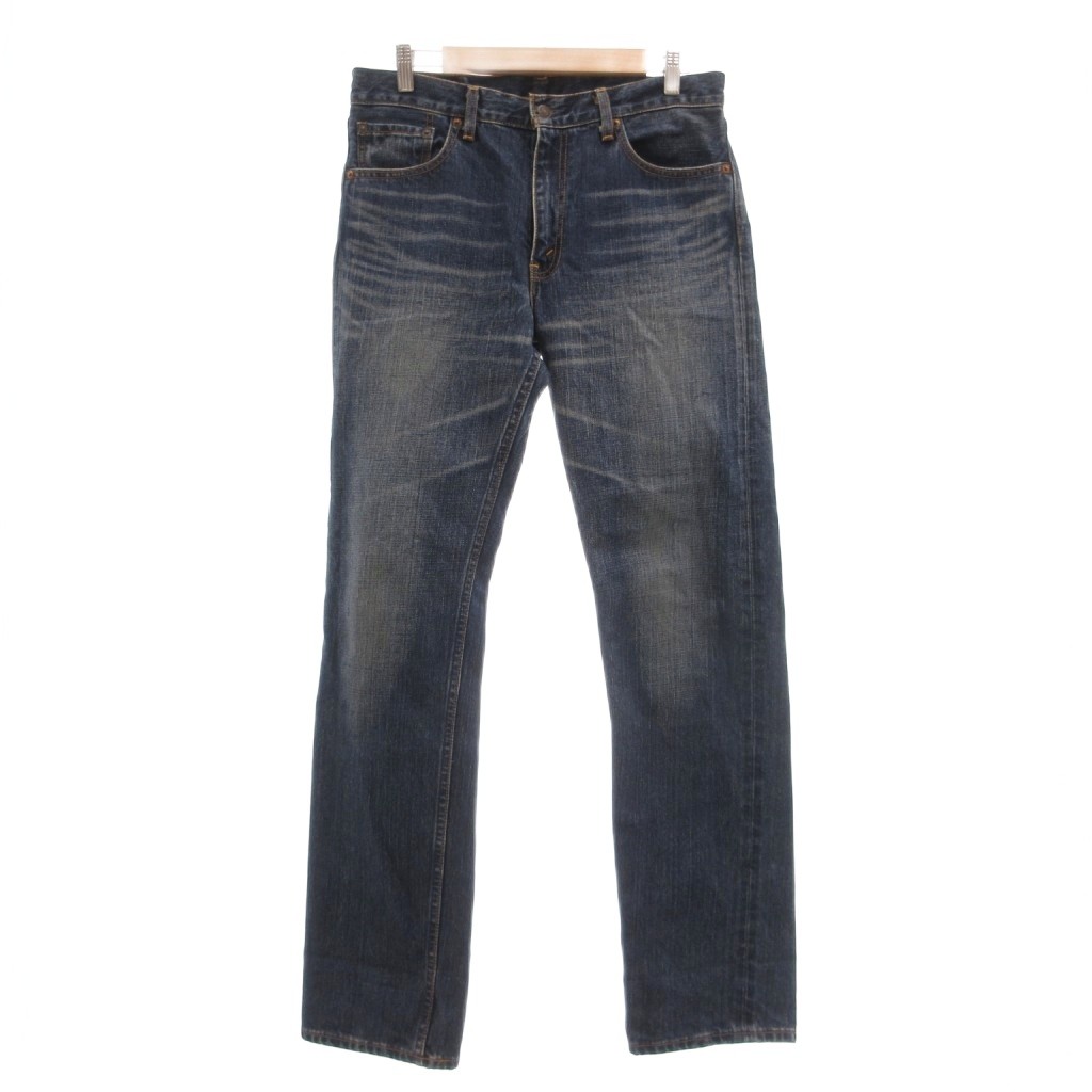 [중고] 리바이스 Levi 's 505 데님 팬츠 청바지 33 인디고 네이비 무지 스트레이트 / SX ■STK 남성 [벡터 헌옷] 260527