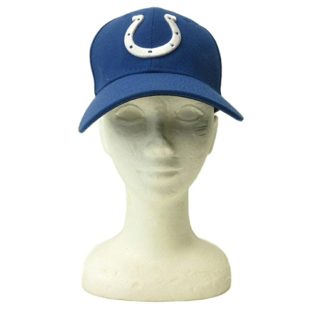 ブランド古着の買取販売ベクトルの【中古】ニューエラ NEW ERA 美品 39THIRTY キャップ 帽子 NFL アメフト アナポリスコルツ ロゴ 刺繍 S-M 青 ブルー 0520 メンズ 【ベクトル 古着】 260520｜アングル3