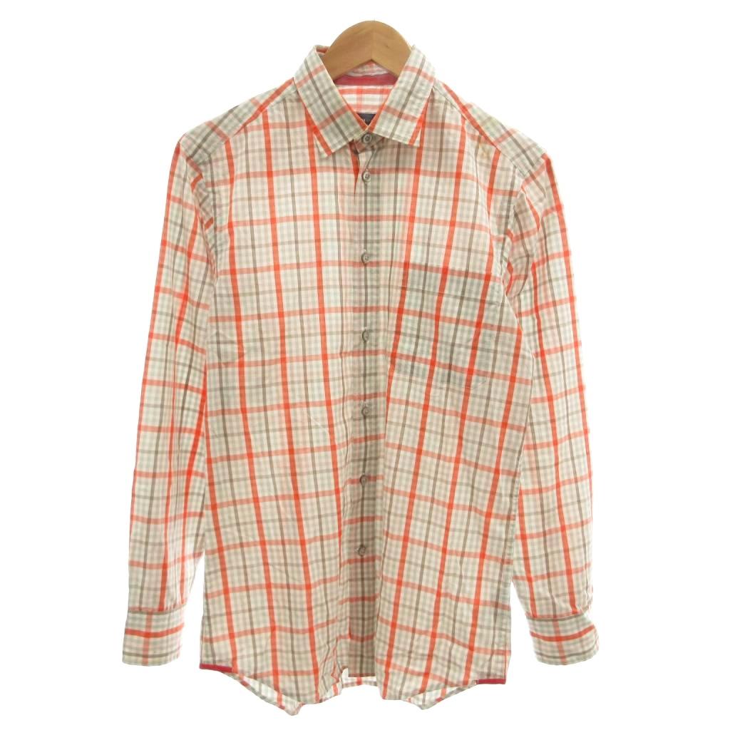 【中古】ゼニア スポーツ Zegna Sport シャツ S マルチカラー チェック柄 長袖 /NL メンズ 【ベクトル 古着】 260630ブランドゼニア スポーツ Zegna Sport表記サイズS実寸サイズ肩幅：45cm　身幅：51cm　着丈：77cm　袖丈：61cm　　素材綿色マルチカラー状態・襟元に汚れ ・肩にシミ ※全体的に中古品としての使用感とダメージがありますが、通常使用には支障のない商品です。 掲載写真や記載内容をご確認いただき、ご理解の上ご購入ください。付属品替えボタン、写真に写っている物が全てです。備考ゼニアジャパン株式会社 こちらのお品物は店舗で保管しておらず、店頭販売出来かねます。（※お取り寄せも出来かねます）商品のお問い合わせの回答を休止しております。＊各商品ページの商品詳細等をご確認の上ご購入ください。【中古】ゼニア スポーツ Zegna Sport シャツ S マルチカラー チェック柄 長袖 /NL メンズ 【ベクトル 古着】 260630状態ランク　”B”詳細については、下記および「状態ランクについて」ページをご覧ください。未使用・新品の商品ほぼ新品同様の商品使用感が少なく、かなり状態の良い商品使用感はあるが、傷や汚れの少ない商品使用感の他、傷や汚れが見られる商品かなり大きな傷みがある難あり商品※S〜CランクはUSED品となりますので、使用感をご理解の上でご入札下さい。状態ランクについてinformationブランドゼニア スポーツ Zegna Sport表記サイズS実寸サイズ肩幅：45cm　身幅：51cm　着丈：77cm　袖丈：61cm　　素材綿色マルチカラー状態・襟元に汚れ ・肩にシミ ※全体的に中古品としての使用感とダメージがありますが、通常使用には支障のない商品です。 掲載写真や記載内容をご確認いただき、ご理解の上ご購入ください。付属品替えボタン、写真に写っている物が全てです。備考ゼニアジャパン株式会社 こちらのお品物は店舗で保管しておらず、店頭販売出来かねます。（※お取り寄せも出来かねます）商品のお問い合わせの回答を休止しております。＊各商品ページの商品詳細等をご確認の上ご購入ください。本商品は一点物です他サイトや店舗にて販売している商品です。多少のお時間差にて欠品になることもございます。予めご了承頂ますようお願い致します。ベクトル・サイズガイドはこちらこの商品と同じブランドの商品を見る
