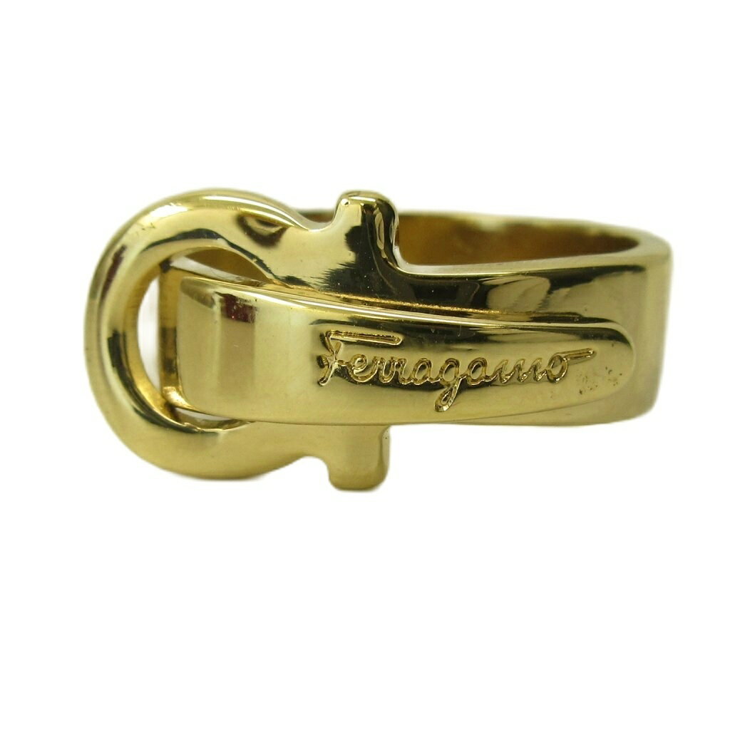 【中古】サルヴァトーレフェラガモ Salvatore Ferragamo 美品 スカーフリング アクセサリー ガンチーニ ゴールドカラー 0604 レディース 【ベクトル 古着】 260604