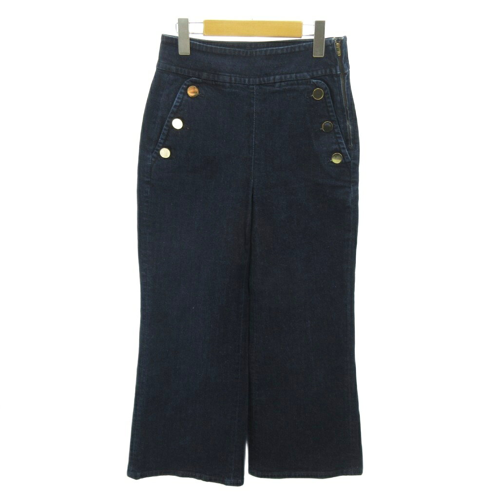 [Used] Kate Spade KATE SPADE Denim Pants Jeans Bell Bottom Wide 4 Indigo Blue 0615 Women's [Vector Used Clothing] 260615