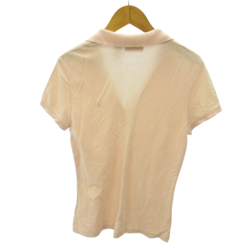 ブランド古着の買取販売ベクトルの【中古】ポロジーンズ ラルフローレン POLO JEANS ポロシャツ ロゴ 刺繍 鹿の子 半袖 M ピンク 0705 レディース 【ベクトル 古着】 260705｜アングル2