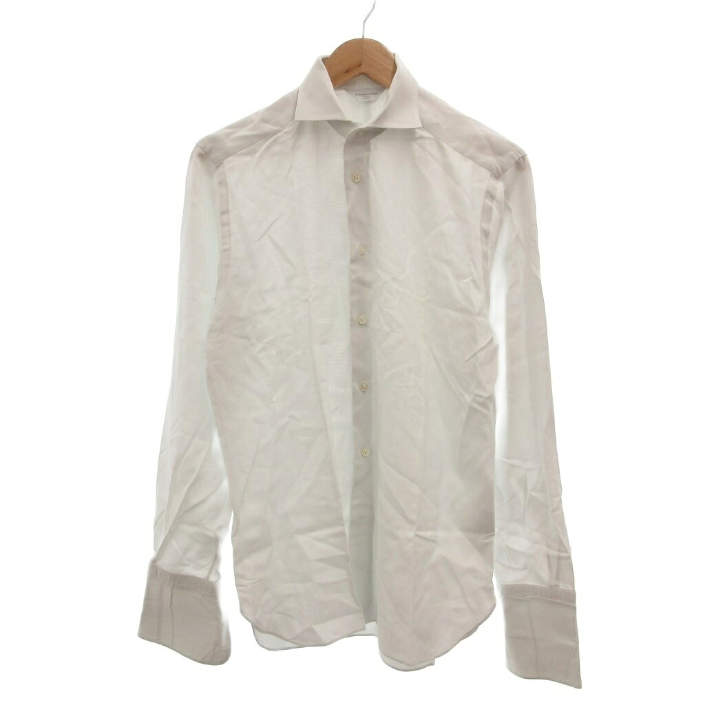 中古 エルメネジルドゼニア Ermenegildo Zegna クチュール COUTURE シャツ 40/15 3/4 …