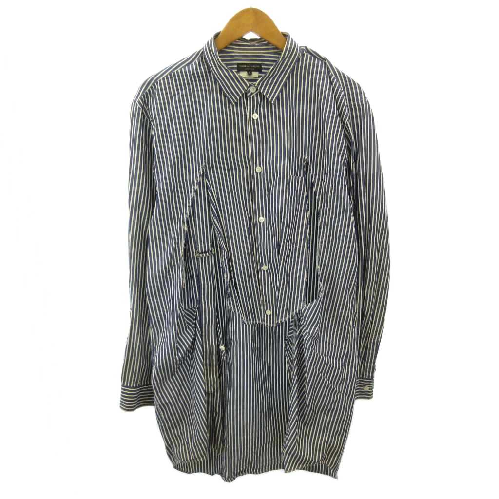コムデギャルソンオムプリュス ボーダー 変形 アシンメトリー ロンT 白黒 S 楽天市場】comme des garcons homme plus 変形（メンズファッション